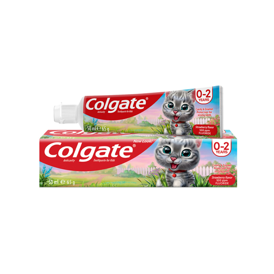 Picture of Colgate Strawberry Flavor Anti Cavity Toothpaste (0-2 Years) 50ml
