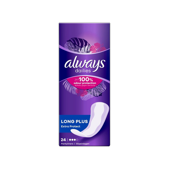 Picture of Always Dailies Extra Protect Long Plus Pantyliners - 24 pads (4015400563778)
