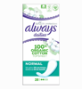 Picture of Always Dailies Organic Cotton Protection Panty Liners Normal x 28 Pads