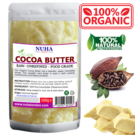 Picture of Nuha London Organic Cocoa Butter 100g