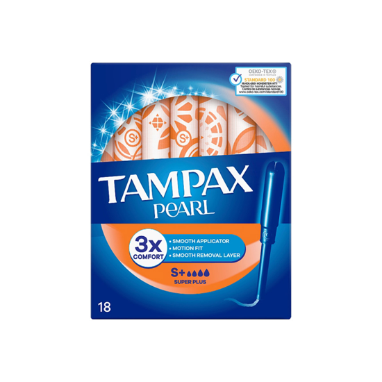 Picture of Tampax Pearl Super Plus Applicator 18 Tampons